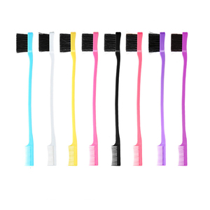 Cepillos de borde de pelo Control de borde de doble cara Cepillos de Peine de pelo Cepillo de cejas Paquete combinado de borde Peine suave Aseo - Product Image 6