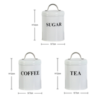 Boîte de rangement de café Boîte d'assaisonnement Conteneur de nourriture Pot Cuisine Boîte de rangement Condiment Pot Organisateur avec couvercle