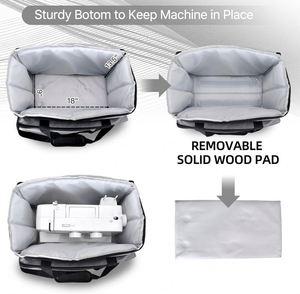 BSCI Factory Mini <b>Sewing</b> <b>Machine</b> Carrying Case Accessories Kits Supplies Tote Cover Bag - Product Image 4