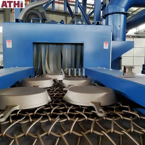 wire mesh belt conveyor automatic shot blasting machine/blaster/abrator