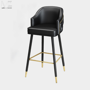 Arancione di lusso moderno nuovo Design in pelle Pu sedia da <span class=keywords><strong>Bar</strong></span> mobili commerciali acrilico sgabello da <span class=keywords><strong>Bar</strong></span> per Club - Product Image 2