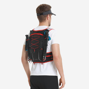 Logo personnalisé Sports de plein air gilet de course rouge polyester sac à dos d'hydratation vessie d'eau pour la randonnée cyclisme pour le trail - Product Image 5