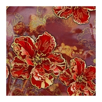 Tissu en crêpe doux en polyester pour robe de plage personnalisée, imprimé floral numérique clair pour robe courte de vacances pour femme