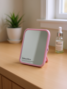 Makeup <b>Mirror</b> Square <b>Plastic</b> Frame Desktop Single Side - Product Image 2