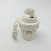 Base de lampe en plastique B22, support de lampe vintage en bakélite blanche avec vis Edison