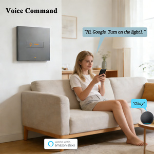 Interrupteur intelligent de luxe haut de gamme 3 voies, durable, 10A, avec bouton physique, Wi-Fi, Zigbee, contrôle vocal Alexa <span class=keywords><strong>Google</strong></span> <span class=keywords><strong>Home</strong></span> - Product Image 6
