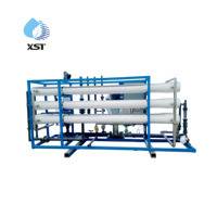 Purificateur d'eau saumâtre haute efficacité 10000L/H avec pompe et moteur PLC pour usine de traitement d'eau potable par osmose inverse