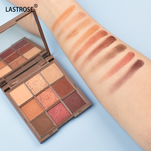 Palette <span class=keywords><strong>de</strong></span> fards à paupières <span class=keywords><strong>de</strong></span> couleur macaron en gros, logo personnalisé, 9 couleurs, palette <span class=keywords><strong>de</strong></span> fards à paupières aux tons terre, mat, nacré, pailleté, cosmétique - Product Image 5