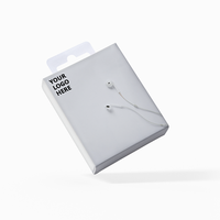 Boîte d'emballage en papier personnalisée avec languette suspendue pour écouteurs et accessoires de téléphone
