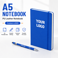 Carnet de notes professionnel OEM format A5 avec couverture en cuir PU et élastique, idéal pour étudiants – Direct Usine