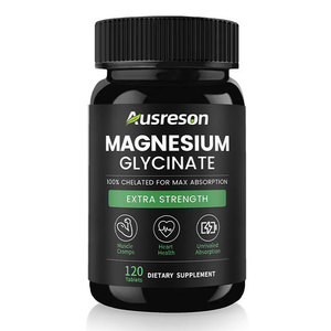 Compresse di Glicinato di Magnesio dalla Cina, 120 Compresse, Integratore da 400mg e 500mg <span class=keywords><strong>per</strong></span> Sonno, Supporto Muscolare e Rilassamento - Product Image 2