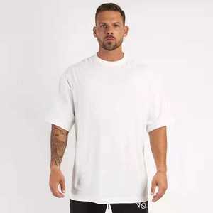 Oversize Tshirt Custom 95%cotton 5% Elastane Fitness Gym <strong>Wear</strong> Sports Apparel Mens Fashionable Tshirts - Product Image 3
