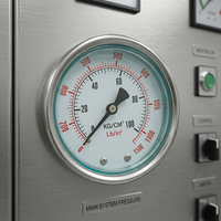 Manomètre résistant aux chocs et aux tremblements de terre ZX-1-7, manomètre de pression d'huile, manomètre de pression d'eau, manomètre hydraulique en acier inoxydable