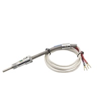 Sensor RTD de 6 Hilos con Cubierta de Cerámica, Doble PT100 PT1000, Resistencia de Temperatura para Medición Industrial