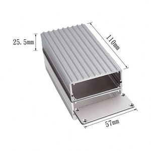 EBM Aluminum Alloy Control Box Amplifier Case IP54 Rated Outdoor Use Powder Coated Customizable Electronic <b>Enclosure</b> - Product Image 1