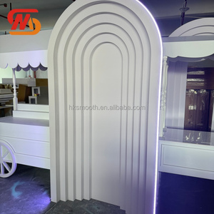 SMOOTH Elegant White Acrylic Backdrop Mariage Arch Multi-layer Pvc Background for <b>Wedding</b> - Product Image 5