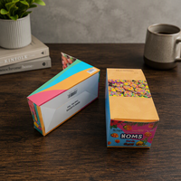 Boîte de présentation en carton pour comptoir de supermarché, boîte de présentation en carton à déchirure facile, boîte de présentation en carton pour collations, chewing-gum, chocolat