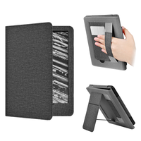Étui magnétique Kindle avec sangle et support arrière, étui de protection magnétique en cuir de 6.8 pouces pour Amazon Kindle kpw12345
