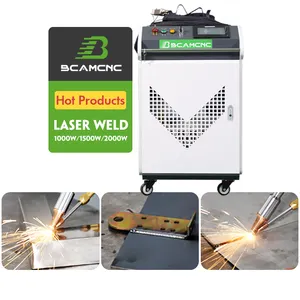 BCAMCNC-máquina de soldadura láser de fibra, de mano, para soldadura manual de aluminio, 1000w, 500w