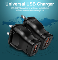 Cargador de adaptador de enchufe pequeño mini USB 1A enchufes de convertidor de estándar americano estándar europeo