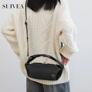 Bolso cuadrado pequeño de tela de nailon impermeable de primera calidad, bolso de mano clásico y versátil, bolso ligero de hombro y bandolera para mujer - Product Image 5