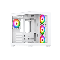 Nouveaux étuis pour ordinateur de jeu de style moderne boîtier d'installation rapide en verre trempé boîtier pour ordinateur de bureau ATX Gamer