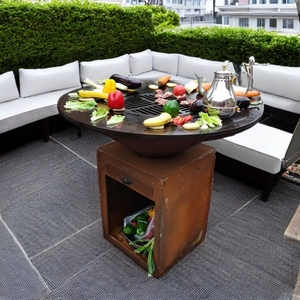 <span class=keywords><strong>2023</strong></span> nuevo estilo al aire libre Corten acero hierro portátil barbacoa parrilla fuego Pit Bbq - Product Image 5