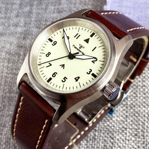 Vintage <span class=keywords><strong>Pilot</strong></span> Diver Watch S NH35 Movt Super Luminous Tandorio Reloj de pulsera mecánico Hombres Cierre plegable Montre Homme Sapphire - Product Image 2