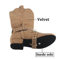 Bottes de danse blanches laiteuses pour femme, à talon bas, semelle en daim, avec fermeture éclair, légères, pour la danse en ligne et la pratique du Jouncing