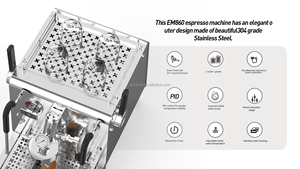 Máquina de Espresso Comercial Semiautomática al Mejor Precio, Sistema de Preparación Programable, Acero Inoxidable, Control Digital, Alta Semiautomatización - Product Image 1