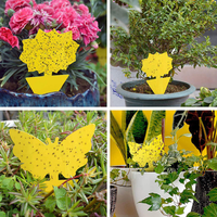 Pièges à champignons pour plantes d'intérieur et d'extérieur Feuilles de papier collant jaune Piège à insectes à semi-conducteurs