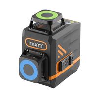 Niveau laser professionnel vert DIY neuf d'usine, 8 lignes, faisceau 3D, auto-nivelant, ajustement 360°, précision 3mm/10m, pour mur