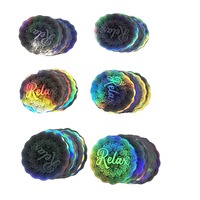 Rouleau d'étiquettes holographiques anti-contrefaçon 3D holographique personnalisé autocollant hologramme cercle original