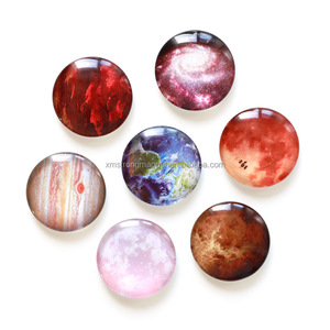 Aimants en verre en forme de dôme 3D, aimants ronds en verre bombé pour réfrigérateur, aimants puissants pour tableau blanc, casier, décoration de la maison, cadeau - Product Image 2