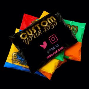 Custom Low MOQ High Quality Postal Bags Black Matte logo Shipping Bag Clothing Poly Mailing Package for <b>Clothes</b> Tshirt - Product Image 1
