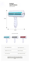 Rouleau anti-poils professionnel à éjection rapide pour chats et chiens, brosse de toilettage portable en ABS pour éliminer les poils lâches