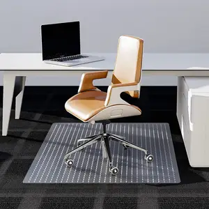 Anti-slip High Customizable Chair Mat For Floor PVC Transparent Modern Rectangle Machine MADE Korean Floor Mat Washable 100