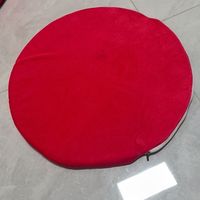Coussin pour chat d'hiver chaud et fermé, style actif rouge, en forme de citrouille et de gâteau, amovible, lavable, en PP haute résilience