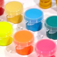 Mnin – ensemble de Pots de peinture créatifs avec peinture et pinceau pour l'extérieur (16 couleurs)