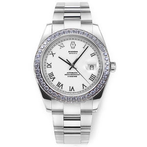 Relojes de pulsera mecánicos clásicos de lujo para hombre, relojes automáticos de 40mm con caja de zafiro y calendario para hombre - Product Image 5