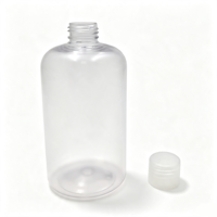 Botella de Plástico Transparente de 500 ml con Tapa de Rosca para Champú, Gel de Ducha, Aceite, Agua, Loción, Desinfectante de Manos, Venta al Por Mayor de Fábrica