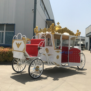 รถม้าไฟฟ้าสุดหรูแบบคลาสสิกสำหรับงานแต่งงาน รถม้าทรงฟักทองแบบราชวงศ์ ขายส่งรถม้า - Product Image 5