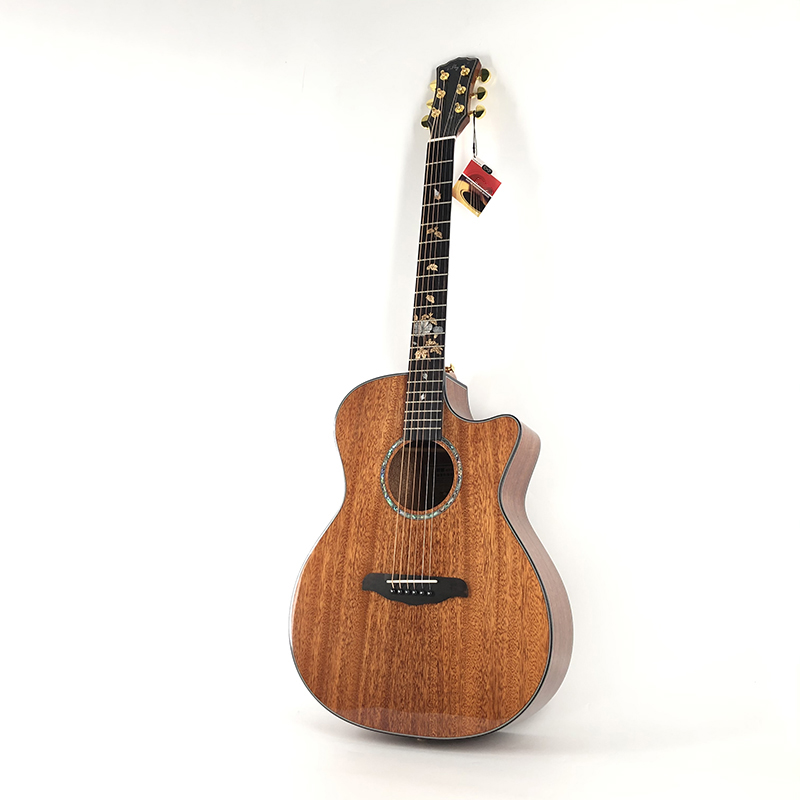 Werksverkauf direkt 41 Zoll Mahagoni Furnier Akustik gitarre Günstige Preise einer Gitarre