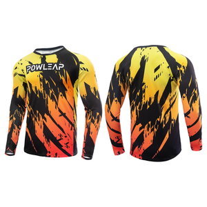 Jersey de motocross de motocicleta de poliéster de diseño personalizado a precio barato, jersey de bicicleta de montaña de malla de secado rápido OEM para hombres jóvenes - Product Image 3