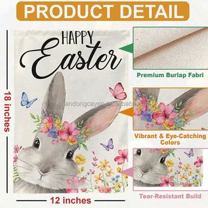 Fabricant <span class=keywords><strong>de</strong></span> drapeaux personnalisés bon marché, impression numérique, double face verticale décorative, les deux côtés, drapeau <span class=keywords><strong>de</strong></span> <span class=keywords><strong>jardin</strong></span> en <span class=keywords><strong>toile</strong></span> <span class=keywords><strong>de</strong></span> <span class=keywords><strong>jute</strong></span> à ressort - Product Image 3