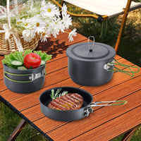Ensemble d'ustensiles de cuisine à prix avantageux, kit de cuisine de camping, équipement de cuisson, ensemble de 5 pièces
