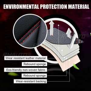NOUVEAU Housse de siège avant universelle de luxe en cuir PU, protection de coussin 5D, tapis antidérapant, imperméable pour Lada, pour Ford, pour BMW - Product Image 3