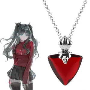 Fate/stay night Fate/Zero Tohsaka Rin Heart Accessories Alloy Jewelry Anime Necklace