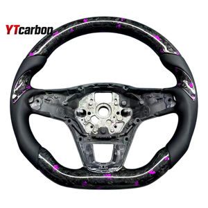 YTcarbon para New <span class=keywords><strong>Arteon</strong></span> 2022 + GTD GTE <span class=keywords><strong>R</strong></span>-line Modificar piezas de automóviles Accesorios interiores de automóviles Volante de fibra de carbono real personalizado - Product Image 2