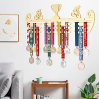 Support de médailles, organisateur de médailles, support pour médailles avec crochets pour les courses, les prix et les rubans